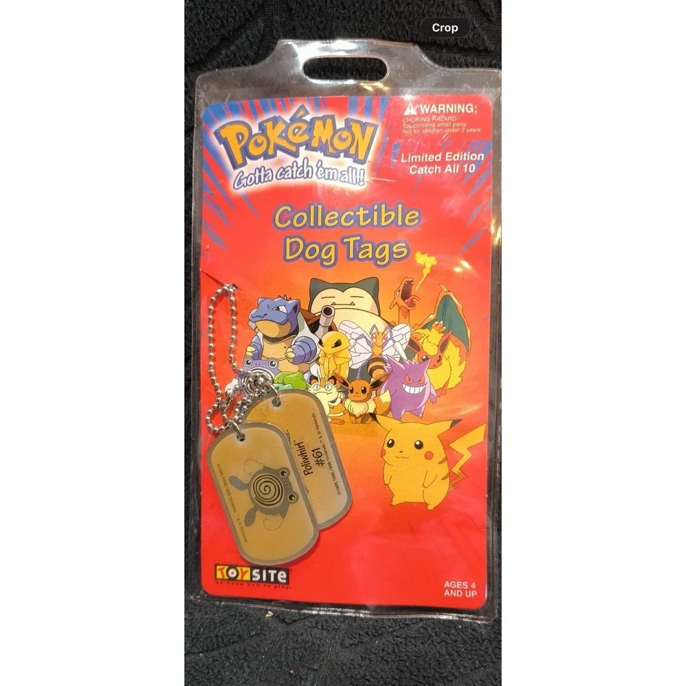 Pokémon Poliwhirl #61 Collectible Vintage Dog Tags Original Packaging